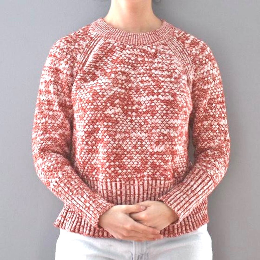Universal Threads Burnt Orange Heather Knit Soft Long Sleeve Cozy Sweater